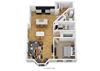 1 Bedroom C 1 Bath Floor Plan 1 Bedroom C 1 Bath Floor Plan at Monmouth Row Apartments, Newport, KY